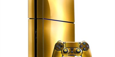 Sony PlayStation 4 Skin (PS4) – NEW – BRUSHED GOLD system skins faceplate decal mod