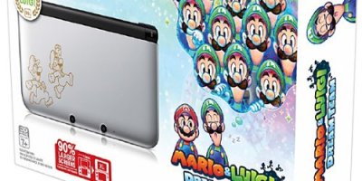 Nintendo 3DS XL, Silver – Mario & Luigi Dream team Limited Edition