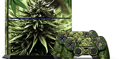 SKUNK WEED Skin Sticker for PS4 System Playstation 4 Console + Controller Decals